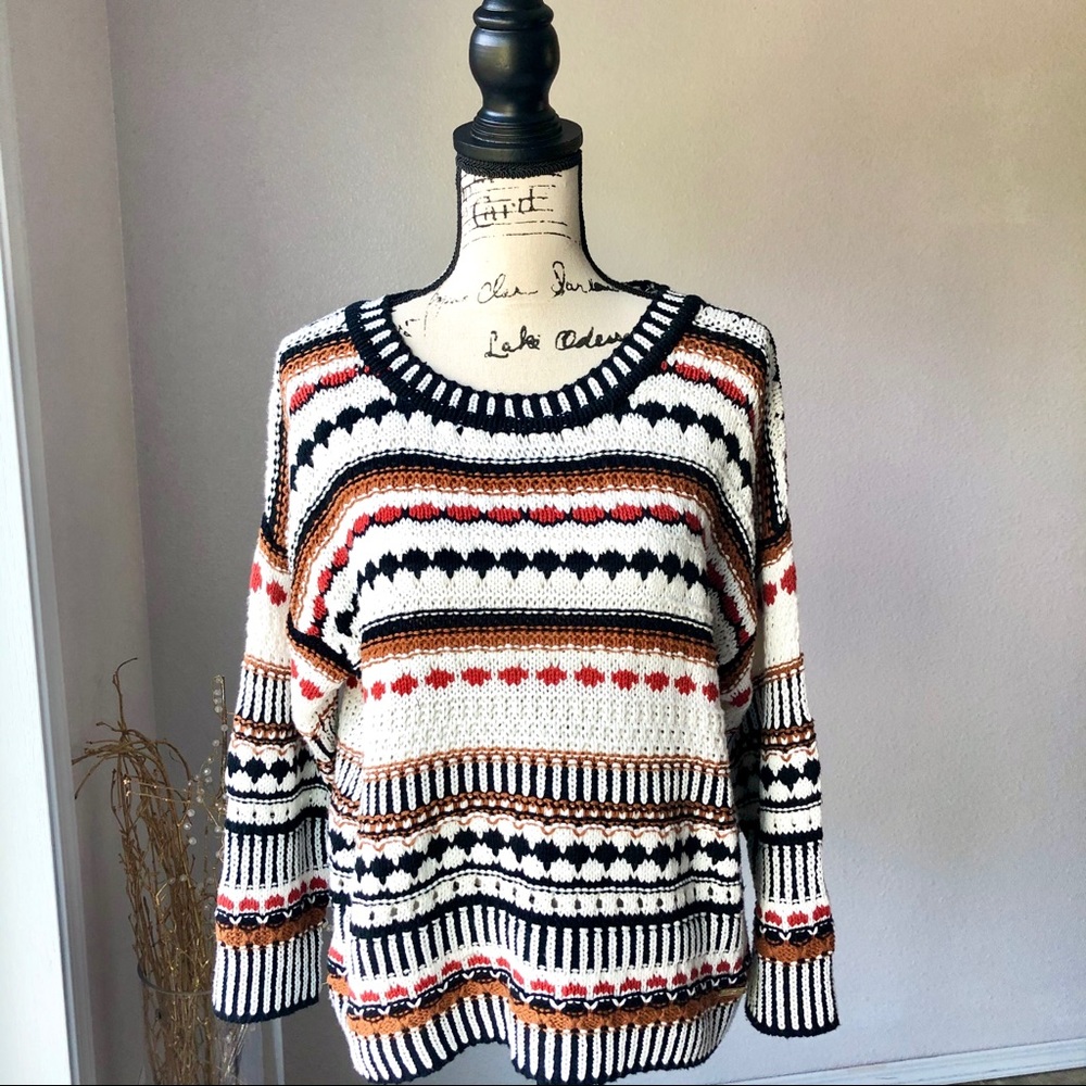 Andrew Marc NWT knit sweater oversized ivory M - Picture 1 of 8